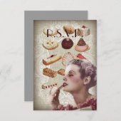  vrijgezellenfeest theepartij kaart (Voorkant / Achterkant)