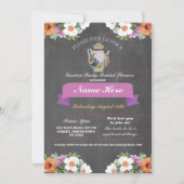 Vrijgezellenfeest theepot Alice in Wonderland Uitn Kaart (Voorkant)