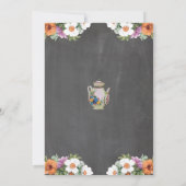 Vrijgezellenfeest theepot Alice in Wonderland Uitn Kaart (Achterkant)