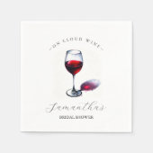 Vrijgezellenfeest thema wijn servet (Voorkant)