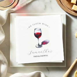 Vrijgezellenfeest thema wijn servet