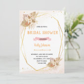 Vrijgezellenfeest-themauitnodiging in Pampass Kaart (Staand voorkant)