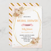 Vrijgezellenfeest-themauitnodiging in Pampass Kaart (Voorkant / Achterkant)