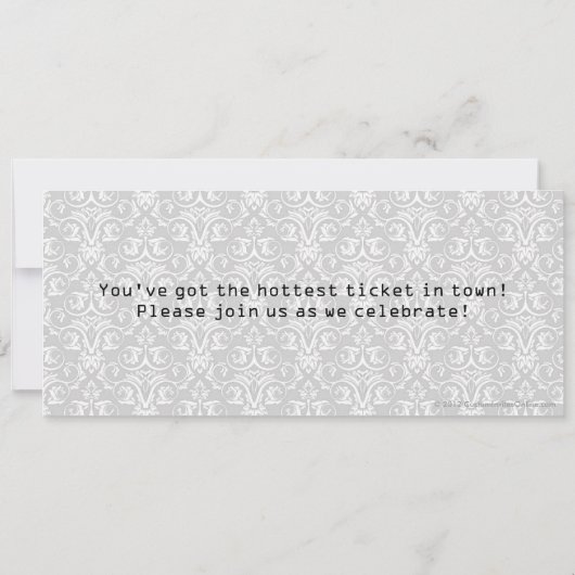 Vrijgezellenfeest Ticket-uitnodigingen Kaart (Achterkant)