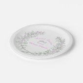 Vrijgezellenfeest tijm kunst genaamd papier bord (Gekanteld)