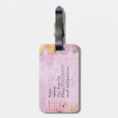 Vrijgezellenfeest Travel Thema Bagagelabel (Achterkant verticaal)