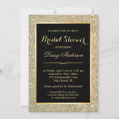 Vrijgezellenfeest Trendy Gold Glitter Sparkles Kaart (Voorkant)