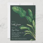 Vrijgezellenfeest Tropical greenery script plant Kaart (Voorkant)