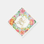 Vrijgezellenfeest | Tropical Summer Waterverven Go Servet (Hoek)