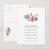 VRIJGEZELLENFEEST | Tropisch roze orchidee Briefkaart (Voorkant / Achterkant)