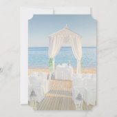 Vrijgezellenfeest Tropisch strand Kaart (Achterkant)