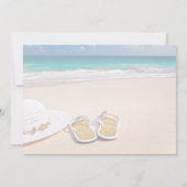 Vrijgezellenfeest Tropisch zeestrand Kaart (Achterkant)
