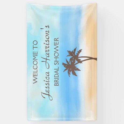 Vrijgezellenfeest Tropische beukenpalm Spandoek (Verticaal)