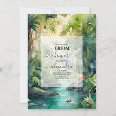 Vrijgezellenfeest Tropische beukenpalmen Kaart (Voorkant)