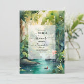 Vrijgezellenfeest Tropische beukenpalmen Kaart (Staand voorkant)