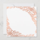 Vrijgezellenfeest Tropische bladeren Glitter Roos  Kaart (Achterkant)