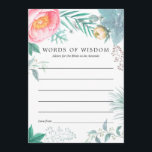 Vrijgezellenfeest tropische Floral Summer Advieskaart<br><div class="desc">Munt,  roze en geel exotisch summertime vrijgezellenfeest advies voor bruidskaarten met pinda's,  eucalyptus,  roseitjes,  succulent,  lisianthus en mentholbladeren.</div>