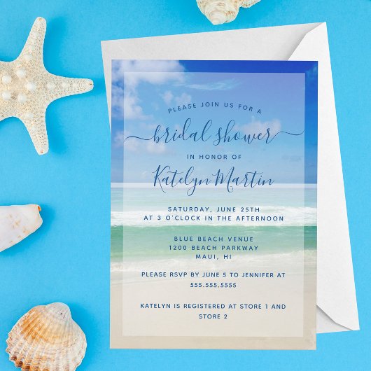 Vrijgezellenfeest Tropische oceaangolven Foto Beac Kaart