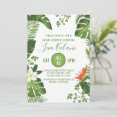 Vrijgezellenfeest Tropische palmbladeren Kaart (Staand voorkant)
