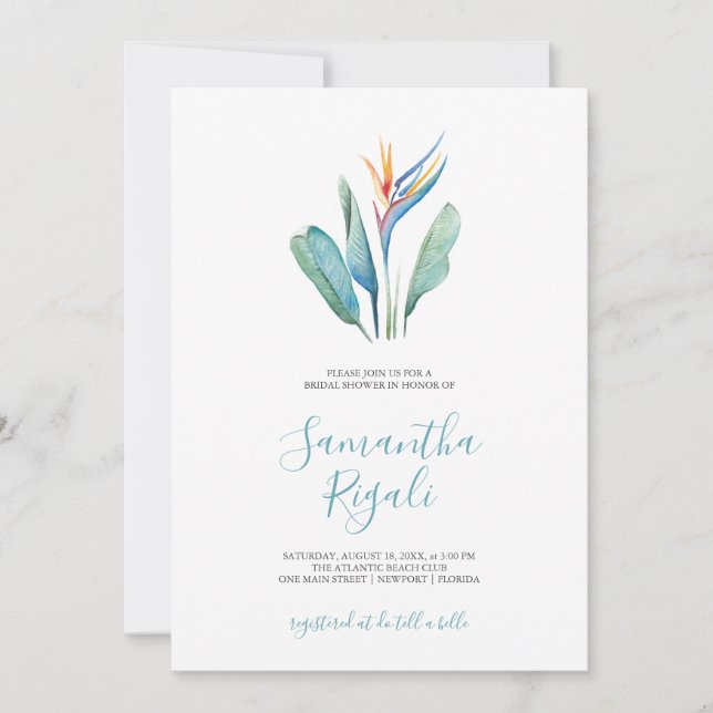 Vrijgezellenfeest Tropische Waterverf (Voorkant)