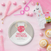 Vrijgezellenfeest trouwjurk aangepaste papier bord (Feest)