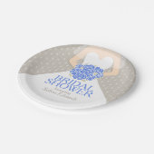 Vrijgezellenfeest trouwjurk aangepaste papier bord (Gekanteld)