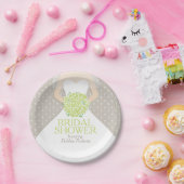 Vrijgezellenfeest trouwjurk aangepaste papier bord (Feest)