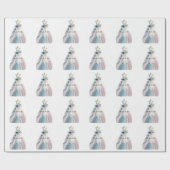 Vrijgezellenfeest trouwjurk bruid te zijn cadeaupapier (Vlak)