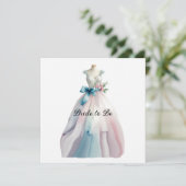 Vrijgezellenfeest trouwjurk bruid te zijn kaart (Staand voorkant)