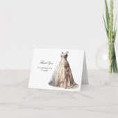 Vrijgezellenfeest trouwjurk dank u kaarten (Voorkant)