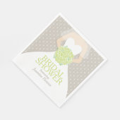 Vrijgezellenfeest trouwjurk groene rozen luiers servetten (Hoek)