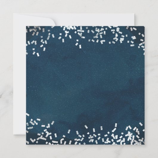 Vrijgezellenfeest trouwjurk op hanger & Confetti Kaart (Achterkant)