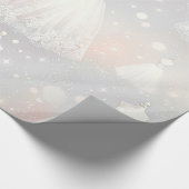 Vrijgezellenfeest Trouwjurk Pastel Lights Cadeaupapier (Hoek)