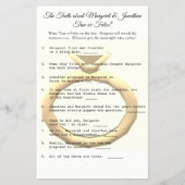 Vrijgezellenfeest True of False Game Flyer (Voorkant)