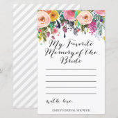 Vrijgezellenfeest tuin - Favoriete herinnering aan (Voorkant / Achterkant)