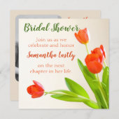 Vrijgezellenfeest Tulip Square Kaart (Voorkant / Achterkant)