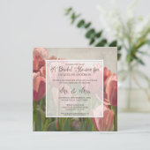 Vrijgezellenfeest  Tulp Flowers Rustic Elegant Kaart (Staand voorkant)