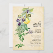 Vrijgezellenfeest Tuscan Botanische Lemons Herbs Kaart (Voorkant)