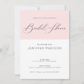 Vrijgezellenfeest typografie roze en witte achterg kaart (Voorkant)