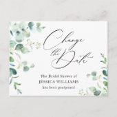 Vrijgezellenfeest uitgesteld Verander de datum Euc Briefkaart (Voorkant)