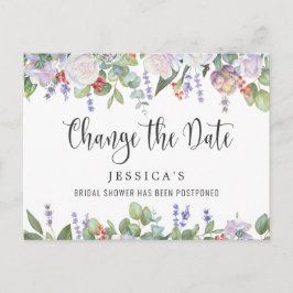 Vrijgezellenfeest uitgestelde datum Elegant Blush  Briefkaart