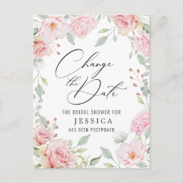Vrijgezellenfeest uitgestelde datum Elegant Blush  Briefkaart