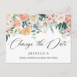 Vrijgezellenfeest uitgestelde datum Elegant Blush  Briefkaart
