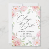 Vrijgezellenfeest uitgestelde datum Elegant Blush  Kaart (Voorkant)