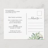 Vrijgezellenfeest Uitgestelde datum legant Eucalyp Briefkaart (Achterkant)