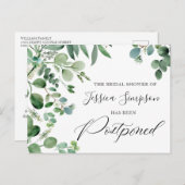 Vrijgezellenfeest Uitgestelde datum legant Eucalyp Briefkaart (Voorkant / Achterkant)