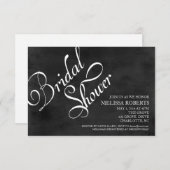 vrijgezellenfeest uitnodigen | Chalkboardscript Kaart (Voorkant / Achterkant)