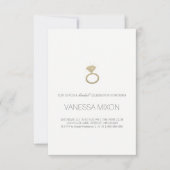 Vrijgezellenfeest uitnodigen | Diamond Ring Fab Kaart (Voorkant)