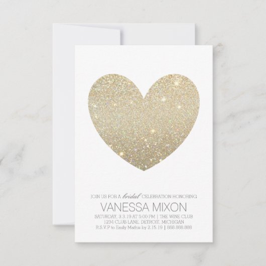 Vrijgezellenfeest uitnodigen | Heart Fab Bride Kaart (Voorkant)