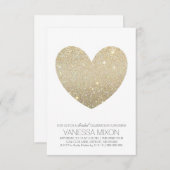 Vrijgezellenfeest uitnodigen | Heart Fab Bride Kaart (Voorkant / Achterkant)